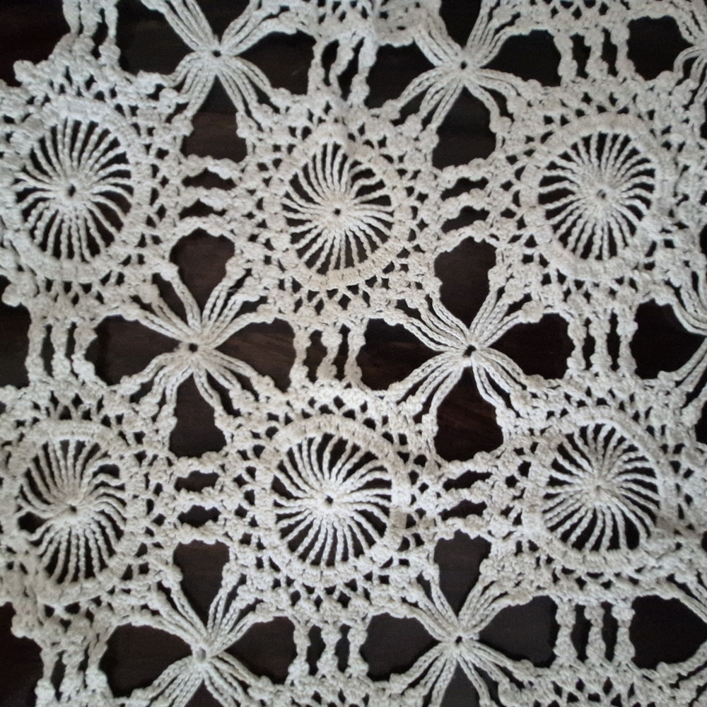 Handcrafted Crochet Lace Table Runner
